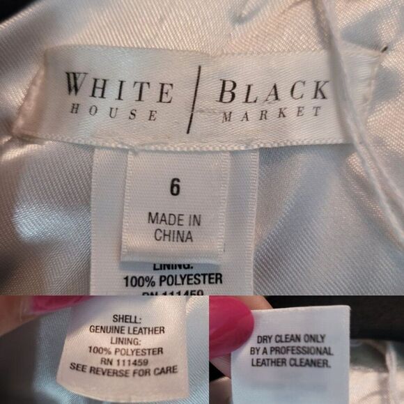 WHBM Metallic Gold Western Genuine Leather Bolero Jacket 6 Patch Work Embossed - Picture 3 of 15